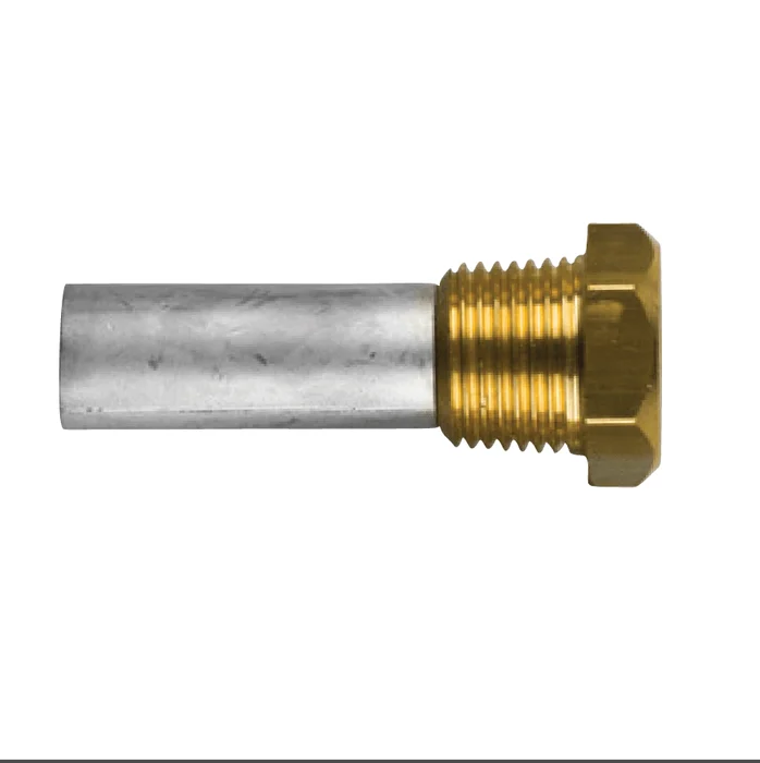 Zinc anode Caterpillar, engine, pencil anode complete kit with brass plug th.1 / 2" bspt