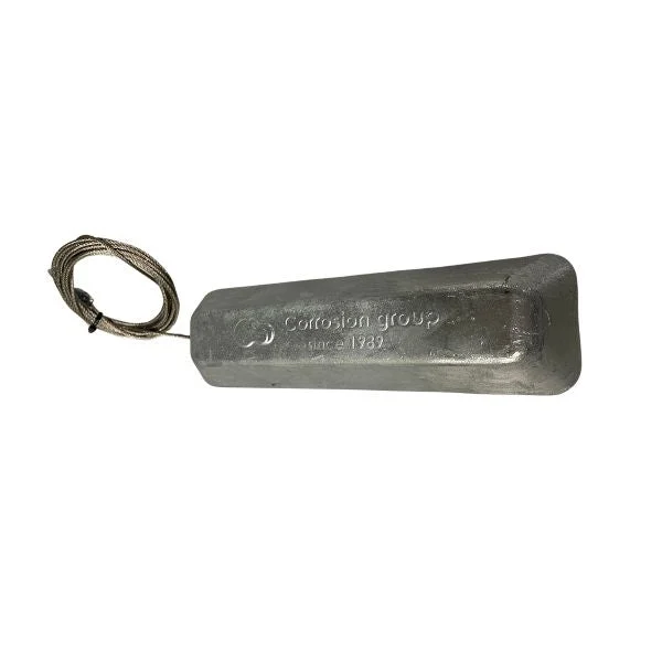 Hanging/boatlift Zinc Anode 5.29lb, 10ft Wire, 316L, Stainless steel, Rfender3