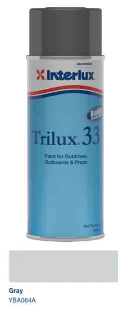 Interlux Trilux 33 Aerosol Aluminum Paint- Gray- 16oz 94-YBA064A16