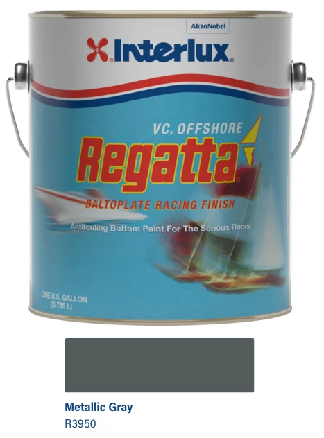 Interlux VC Offshore Vinyl Bottom Paint- Regatta Gray- Gallon R3950G