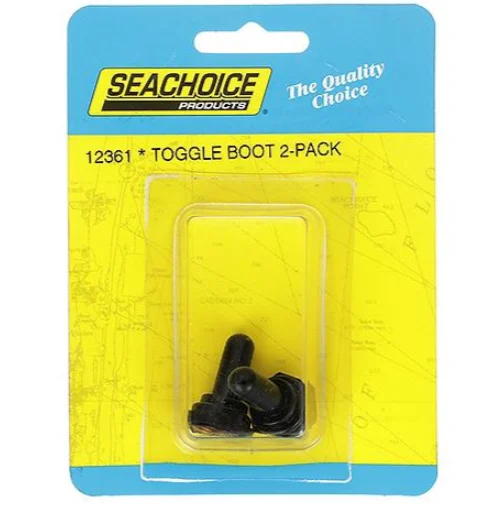 Seachoice Marine Boat Toggle Boot Cover Black (2 Per Pack) 12361