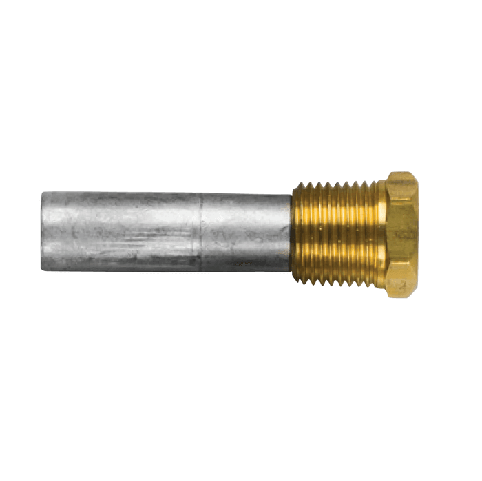 Zinc anode Yanmar Pencil anode 119574-18790 Ø16 L.50 complete kit With Brass Plug Th.1 / 2 '' Gas Conico, complete kit
