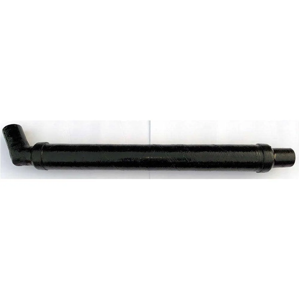 Muffler Supra-Moomba Boomerang Number 100270 - Angled 3 Inch 60° O.D. In 3 Inch O.D. Straight Out 39-40 " Long OEM UM-100270