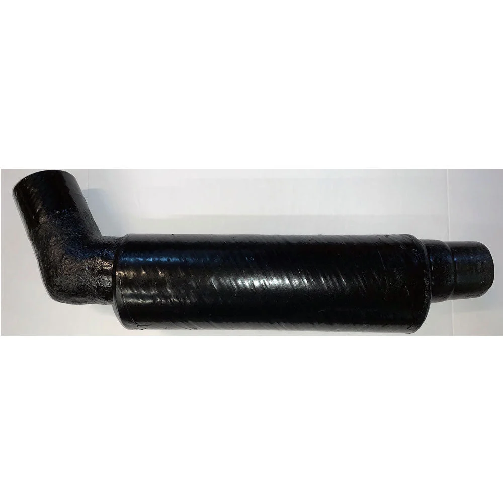 Muffler Interchangeable Angled 3 Inch O.D. 60° Inlet With 3 Inch  O.D. Straight Outlet 24 Inches Long OEM UM-2015 - See Description For Replacement