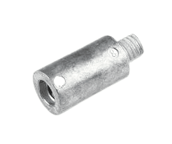 Zinc anode Volvo Penta drifted, thread male and female Ø 0.62x1.67 inch, engine anode, VP 838929, R800714