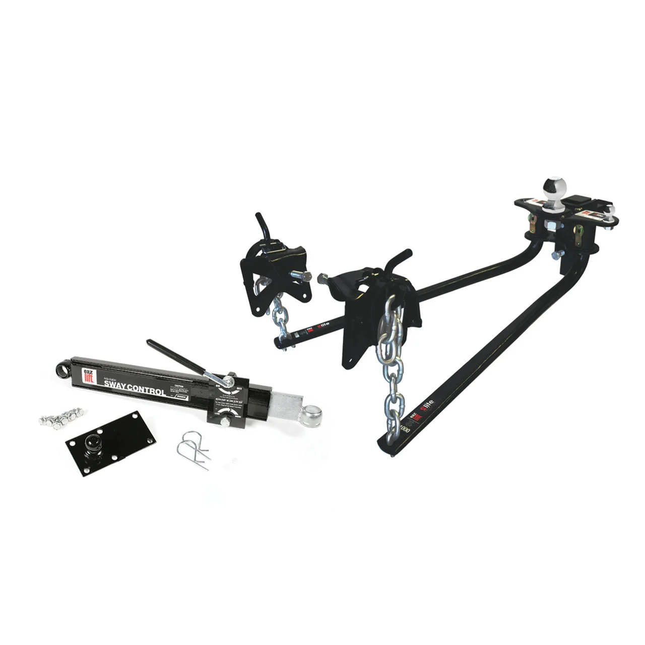 Camco 48058 Eaz-lift Bent Bar Weight Distribution Hitch With Sway Control - 1000 Lb. - 48058