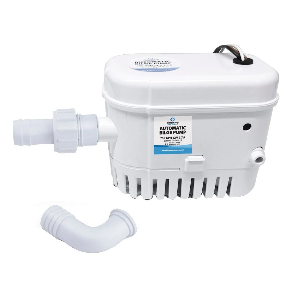 Albin Group Automatic Bilge Pump 750 GPH - 12V – Marine Electrical Replacement Part