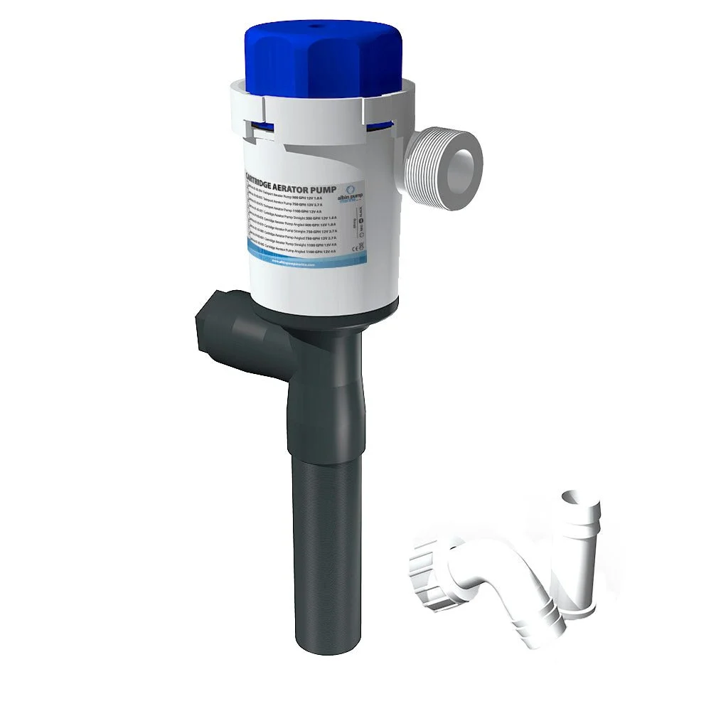 Albin Group Cartridge Aerator Pump - 750 GPH - 12V - Straight – Marine Electrical Replacement Part