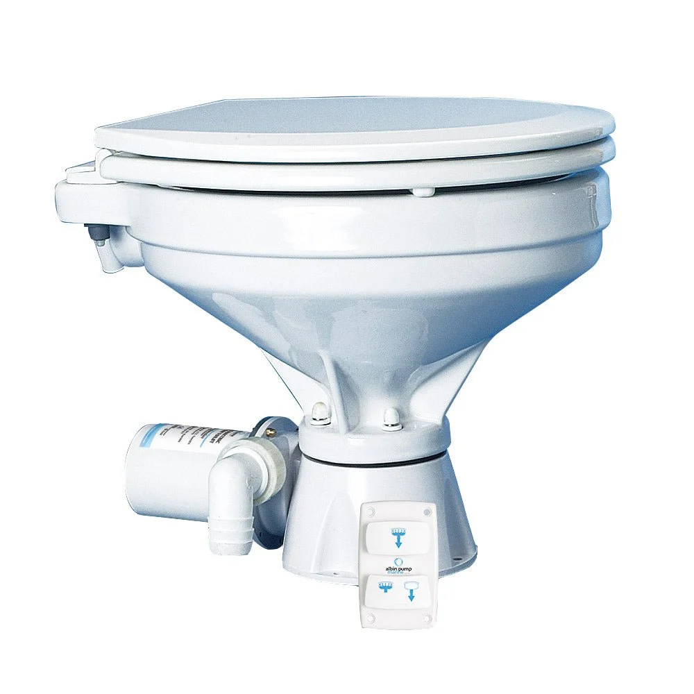 Johnson Albin Group Marine Toilet Silent Electric Comfort - 12V