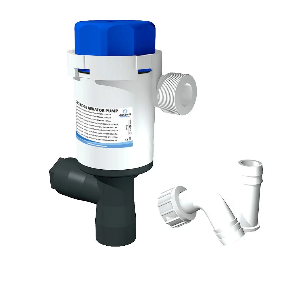 Albin Group Twinport Aerator Pump - 500 GPH - 12V – Marine Electrical Replacement Part