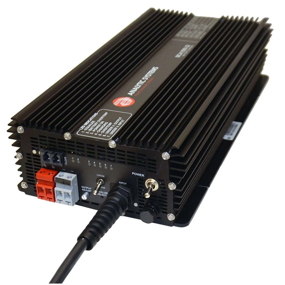 Analytic Systems AC Charger 2-Bank 70A, 12V Out, 85-264VAC In Power-Factor Correction – Marine Electrical Replacement Part