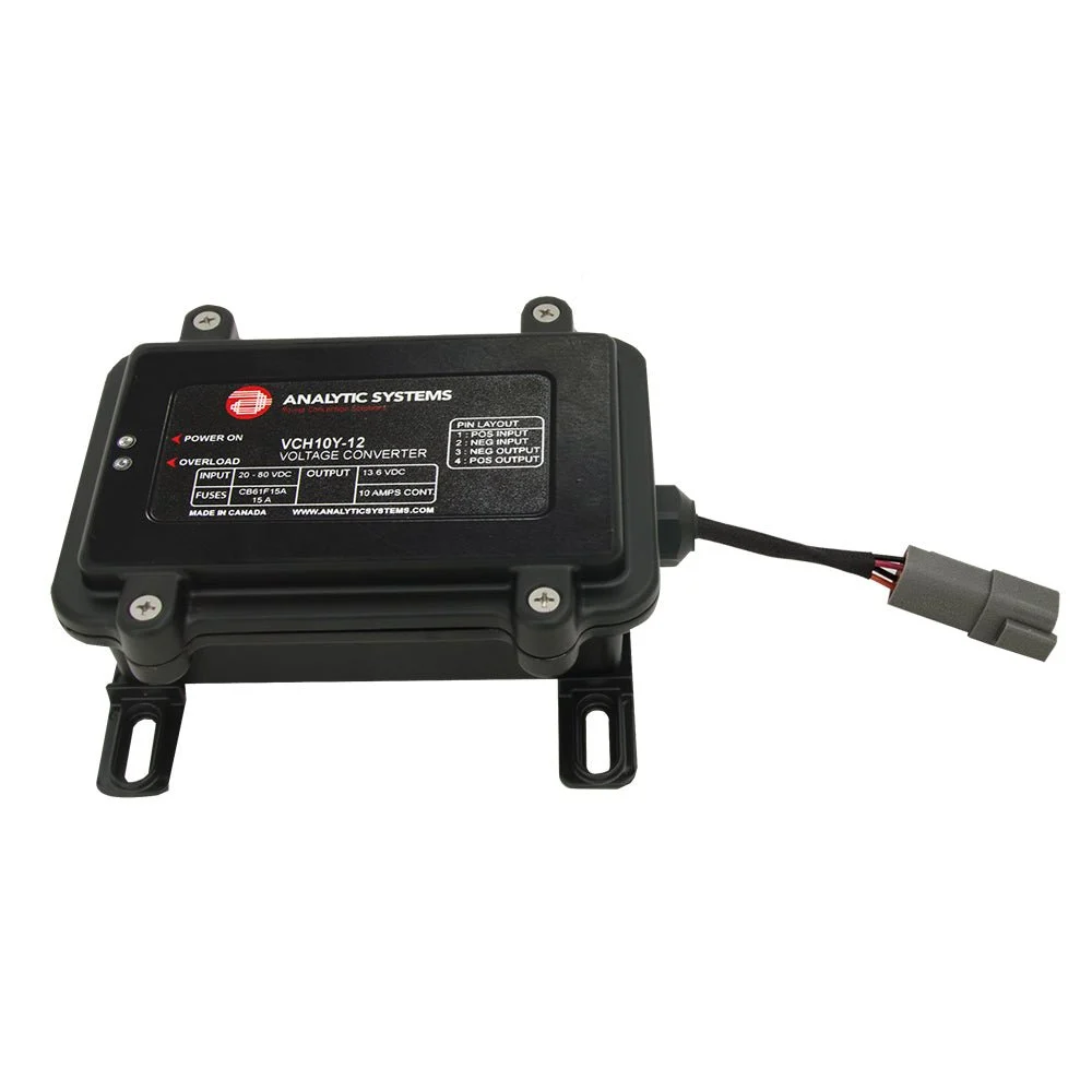 Analytic Systems Waterproof IP66 DC Converter 10A, 24V Out, 30-80V In, Ruggedized – Marine Electrical Replacement Part