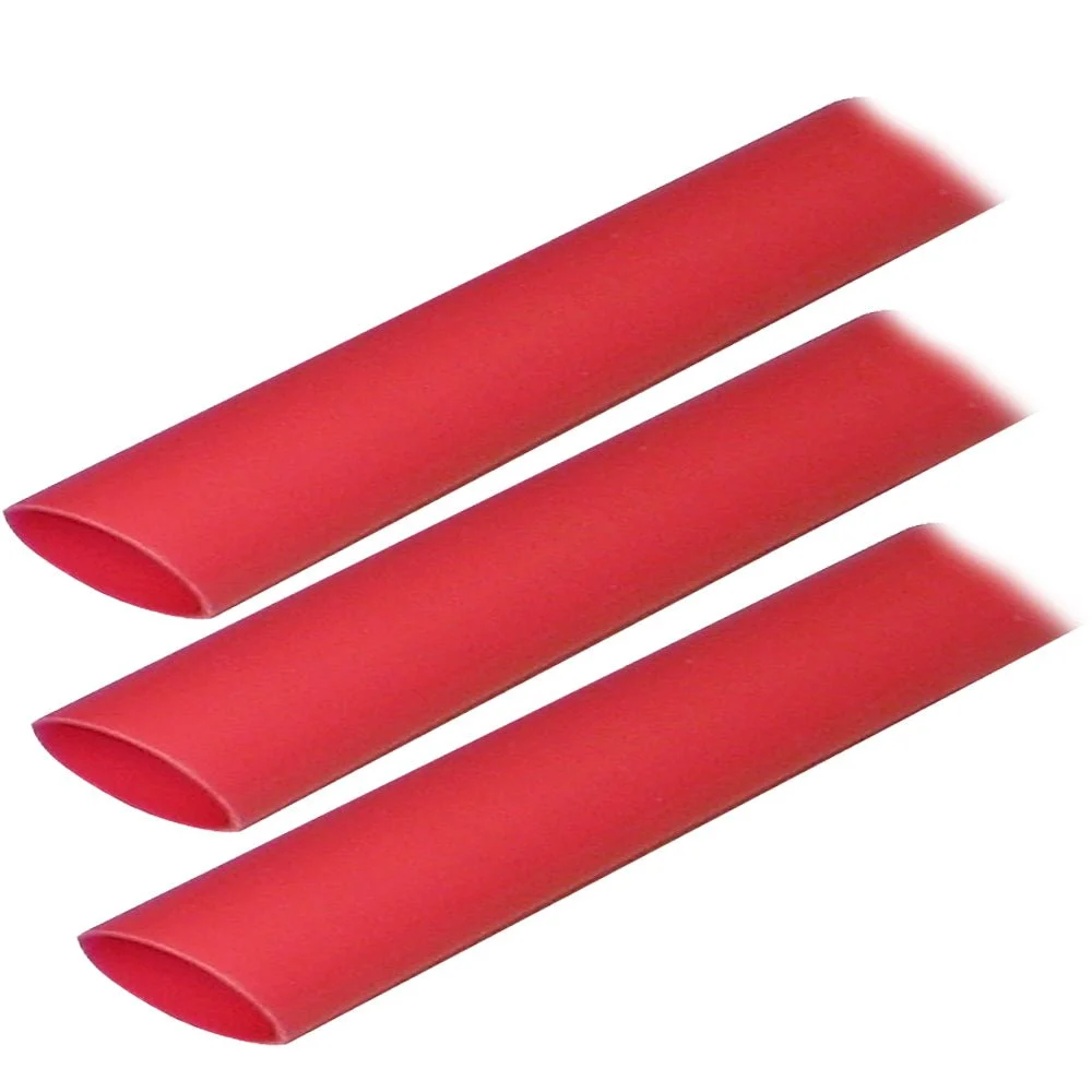 Ancor Adhesive Lined Heat Shrink Tubing (ALT) - 3/4" x 3" - 3-Pack - Red – Marine Boat Replacement Part