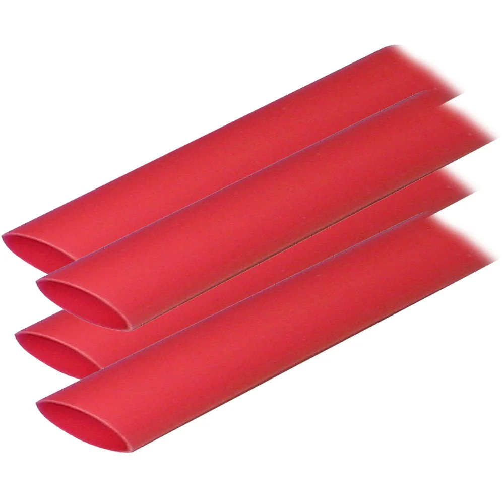 Ancor Adhesive Lined Heat Shrink Tubing (ALT) - 3/4" x 6" - 4-Pack - Red – Marine Boat Replacement Part