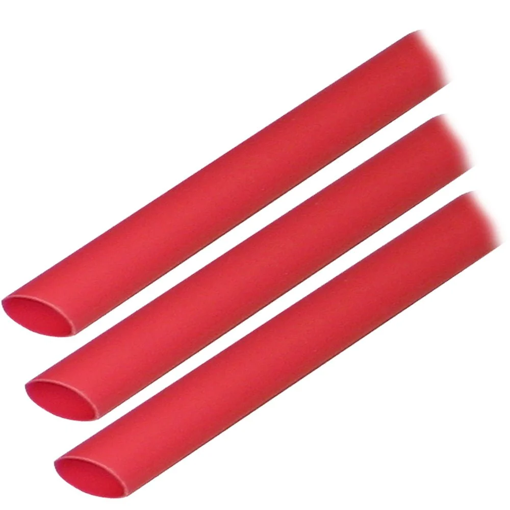 Ancor Adhesive Lined Heat Shrink Tubing (ALT) - 3/8" x 3" - 3-Pack - Red – Marine Boat Replacement Part