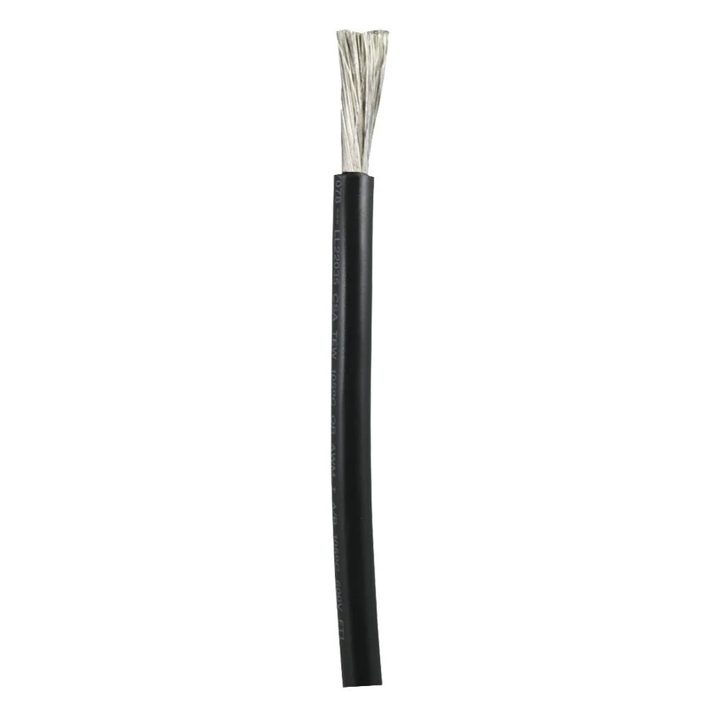 Ancor Black 1 AWG Battery Cable - Sold By The Foot – Marine Electrical Replacement Part