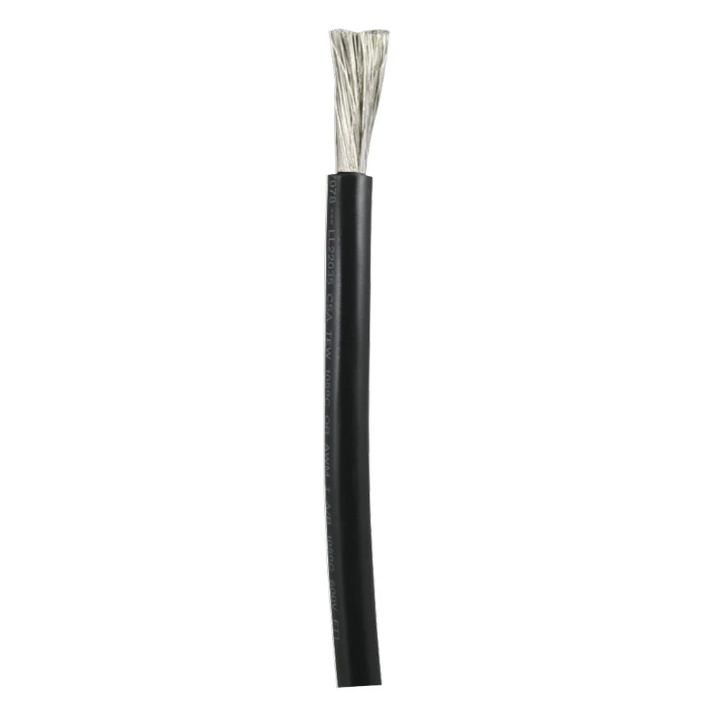 Ancor Black 1/0 AWG Battery Cable - Sold By The Foot – Marine Electrical Replacement Part