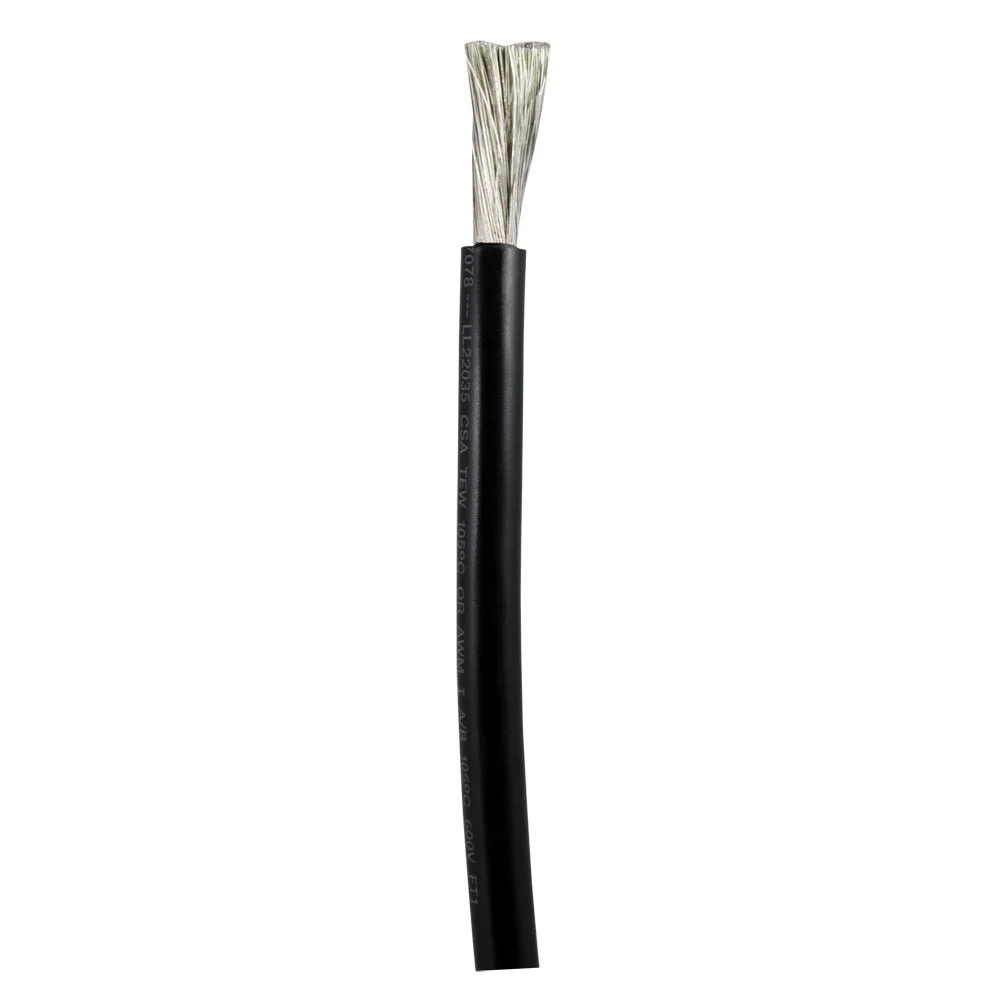 Ancor Black 8 AWG Battery Cable - Sold By The Foot – Marine Electrical Replacement Part