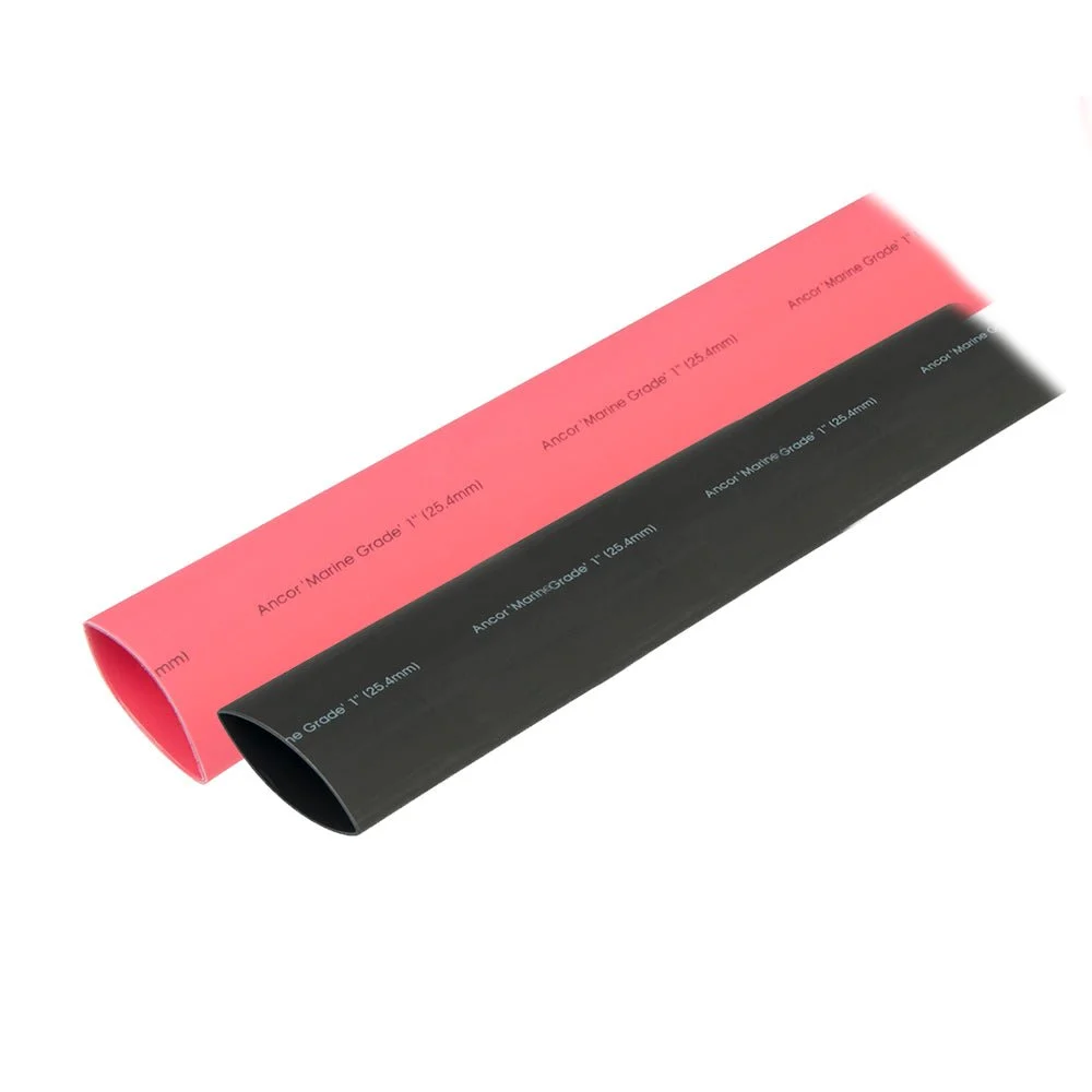 Ancor Heat Shrink Tubing 1" x 3" - Black & Red Combo – Marine Boat Replacement Part