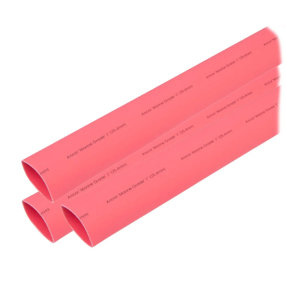 Ancor Heat Shrink Tubing 1" x 3" - Red - 3 Pieces – Marine Boat Replacement Part