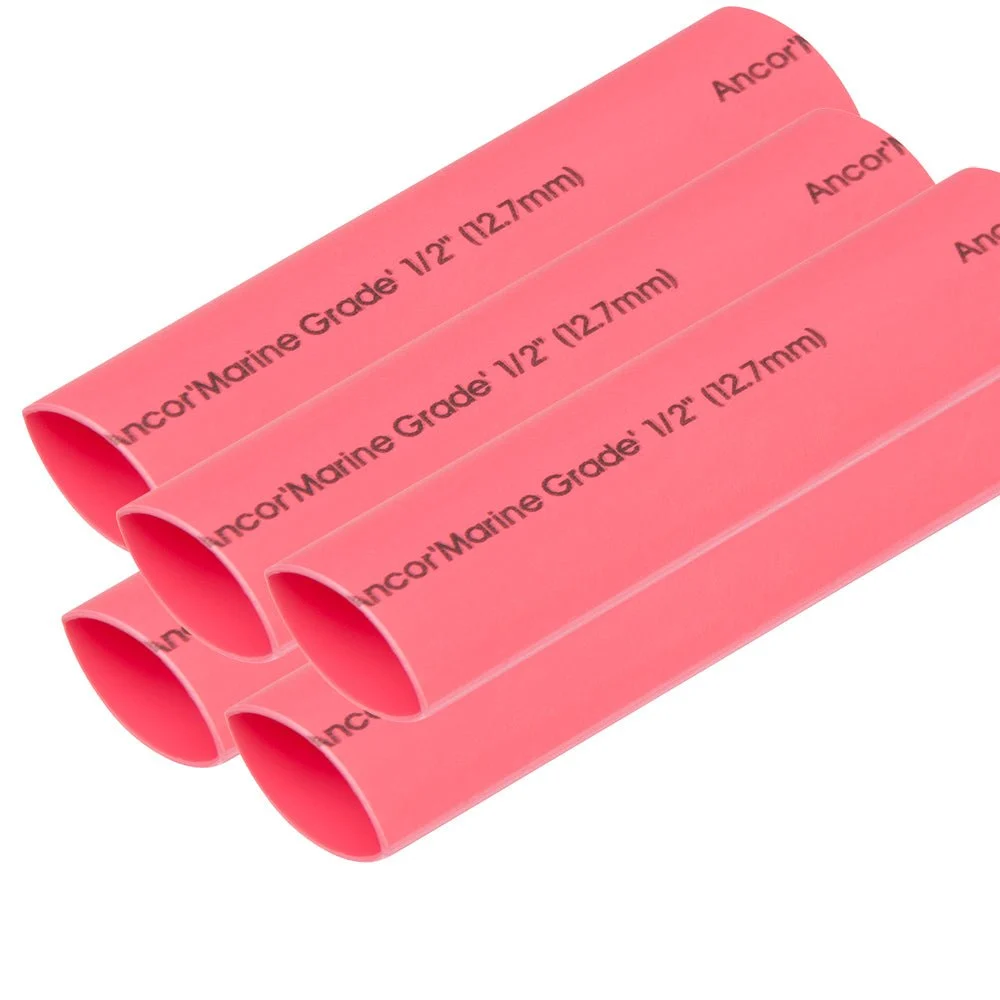 Ancor Heat Shrink Tubing 1/2" x 6" - Red - 5 Pieces – Marine Boat Replacement Part