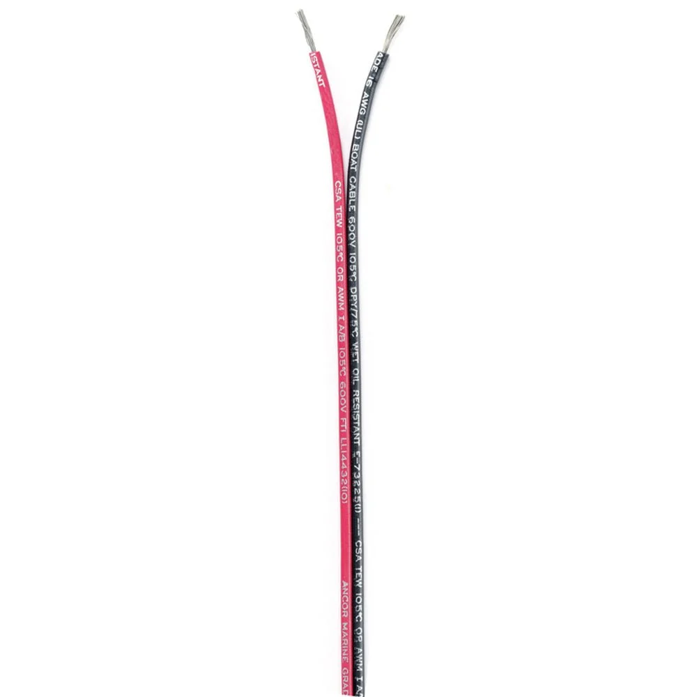 Ancor Ribbon Bonded Cable - 16/2 AWG - Red/Black - Flat - 500' – Marine Electrical Replacement Part