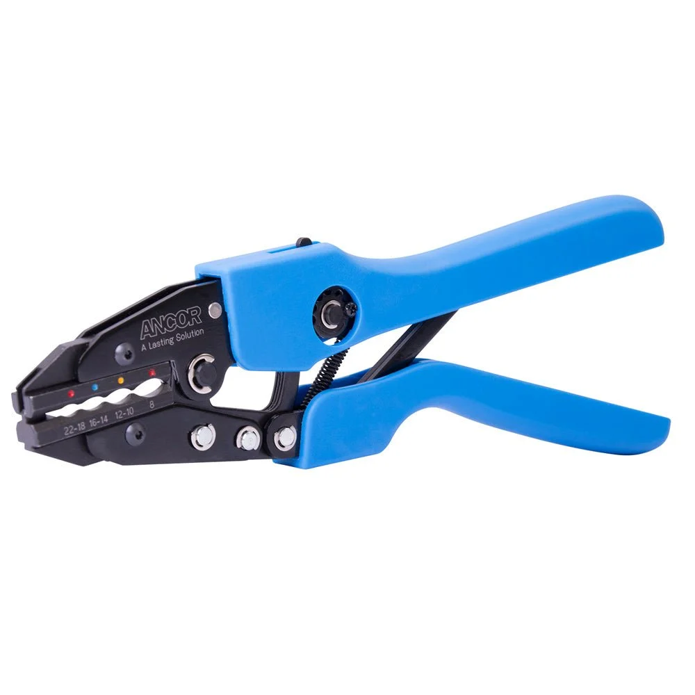 Ancor Single Crimp Ratchet Tool f/22-8 AWG Heatshrink, Vinyl & Nylon Insulated Terminals & Connectors – Marine Electrical Replacement Part