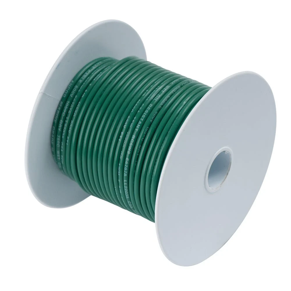 Ancor Tinned Copper Wire - 6 AWG - Green - 25' – Marine Electrical Replacement Part