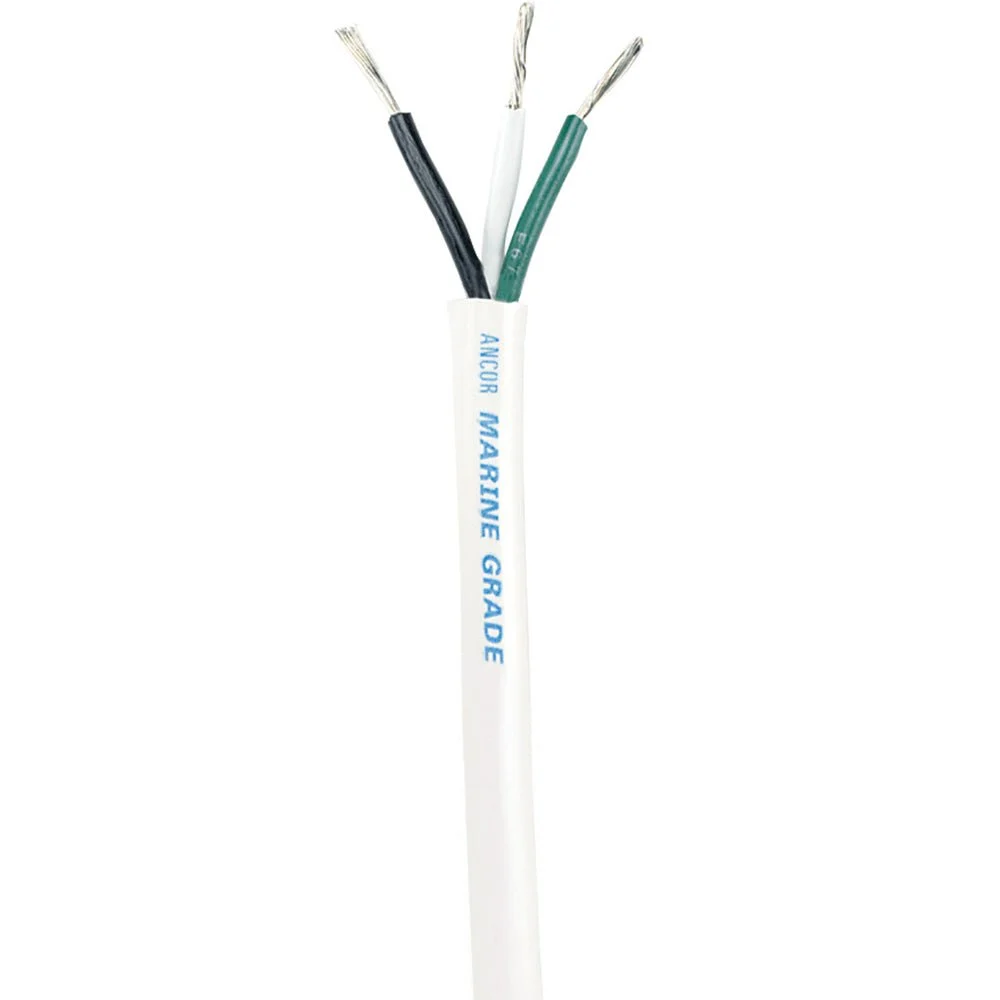 Ancor White Triplex Cable - 14/3 - Sold by the Foot – Marine Electrical Replacement Part