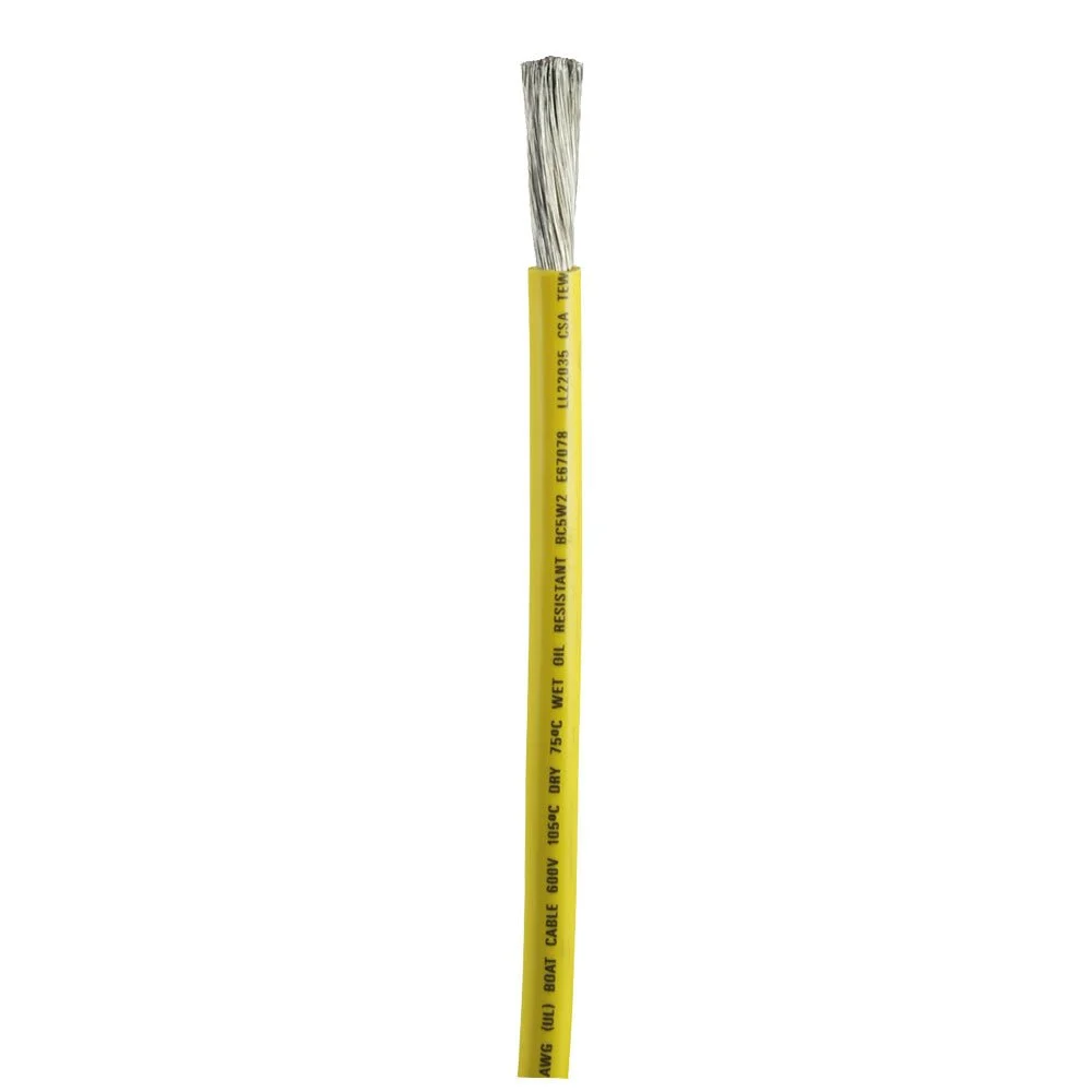 Ancor Yellow 2 AWG Battery Cable - Sold By The Foot – Marine Electrical Replacement Part