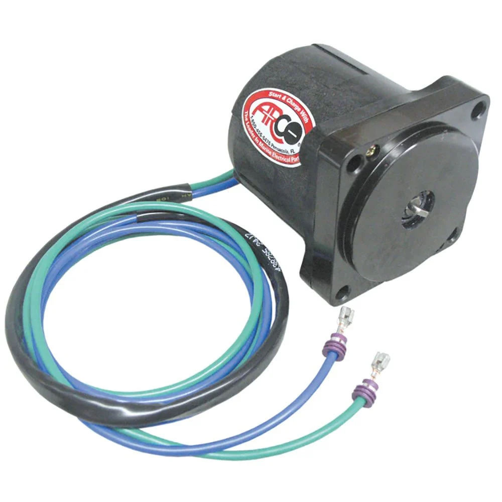 ARCO Marine 75 hp Outboard Replacement Outboard Tilt Trim Motor - Johnson/Evinrude, 2-Wire, 4 Bolt, EFI