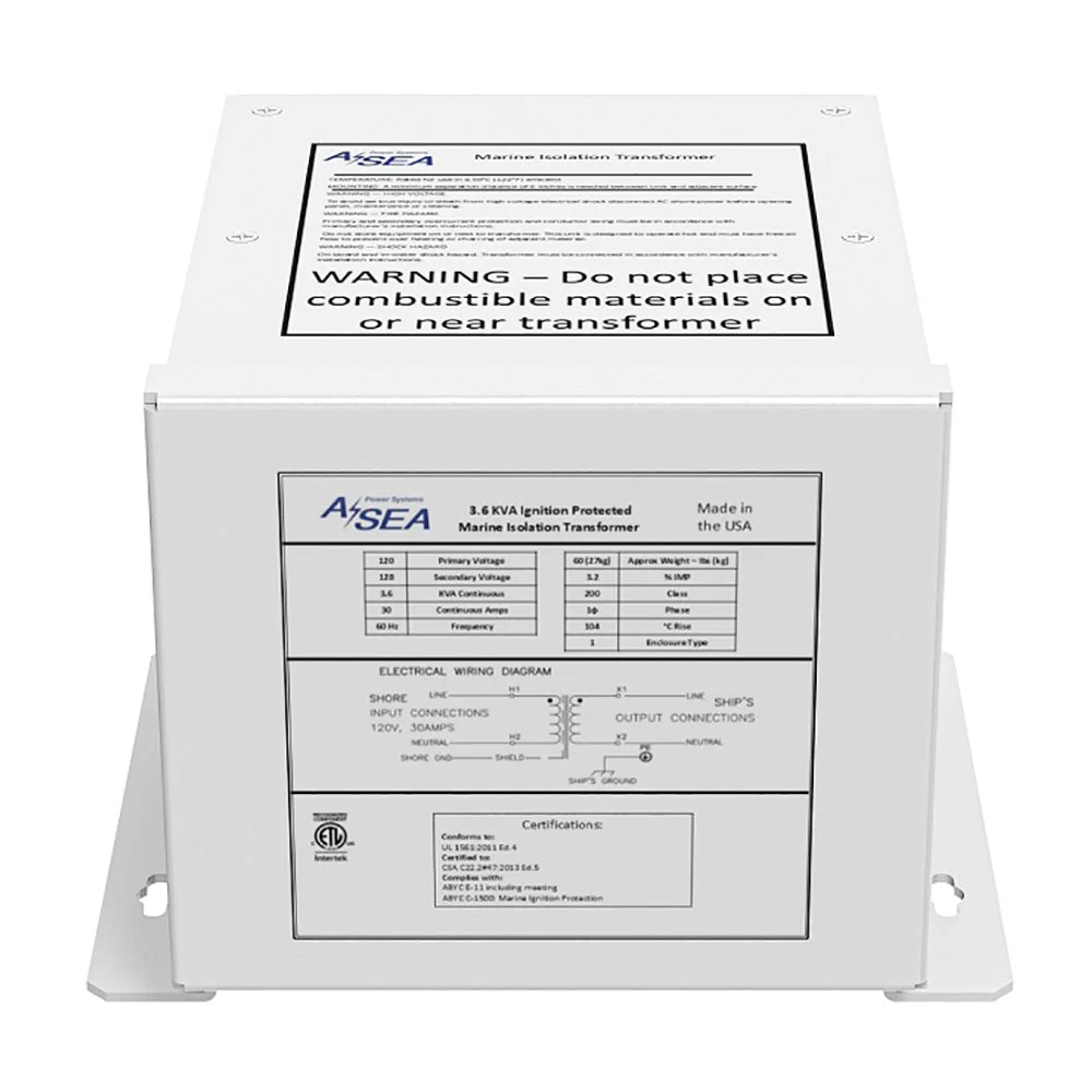 ASEA Power Systems 3.6 kVA Isolation Transformer – Marine Boat Replacement Part