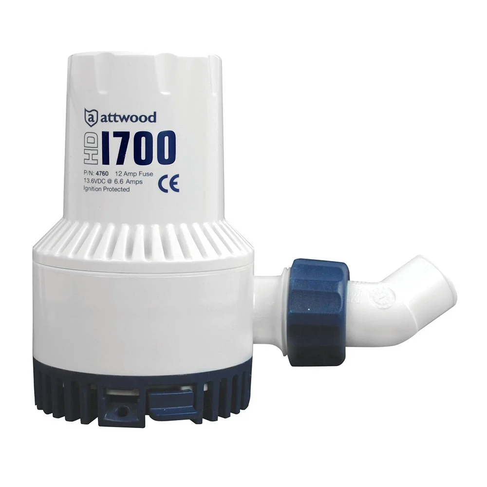Attwood Marine Heavy-Duty Bilge Pump 1700 Series - 12V - 1700 GPH