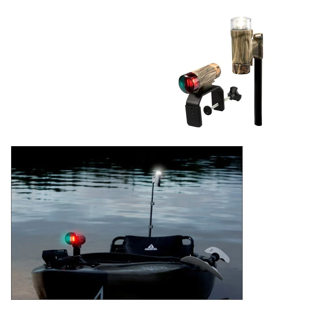 Attwood Marine PaddleSport Portable Navigation Light Kit - C-Clamp, Screw Down or Adhesive Pad - RealTree® Max