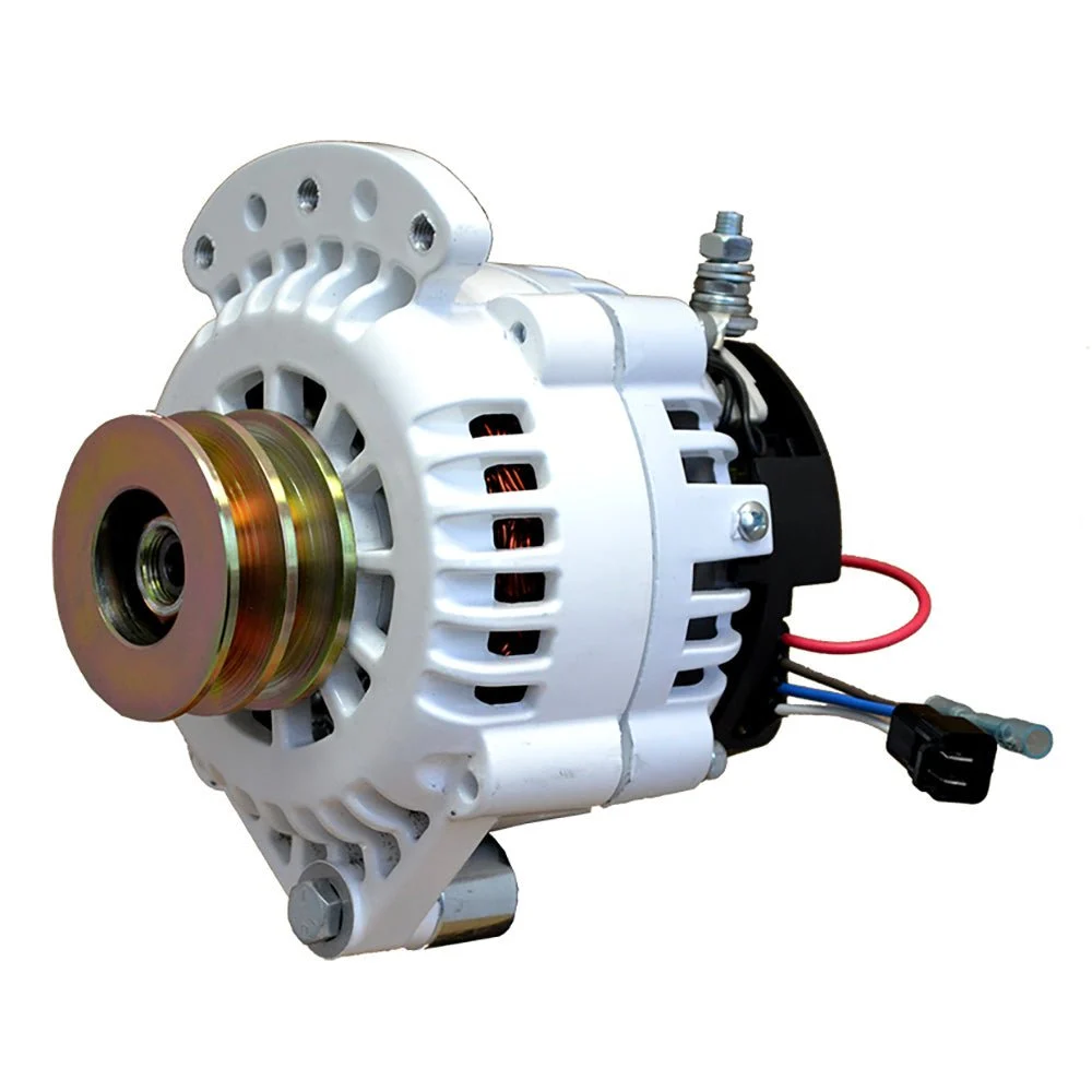 Balmar Sterndrive Alternator 100 AMP 12V 1-2" Single Foot Spindle Mount Dual Vee Pulley w/Isolated Ground – Marine Boat Replacement Part