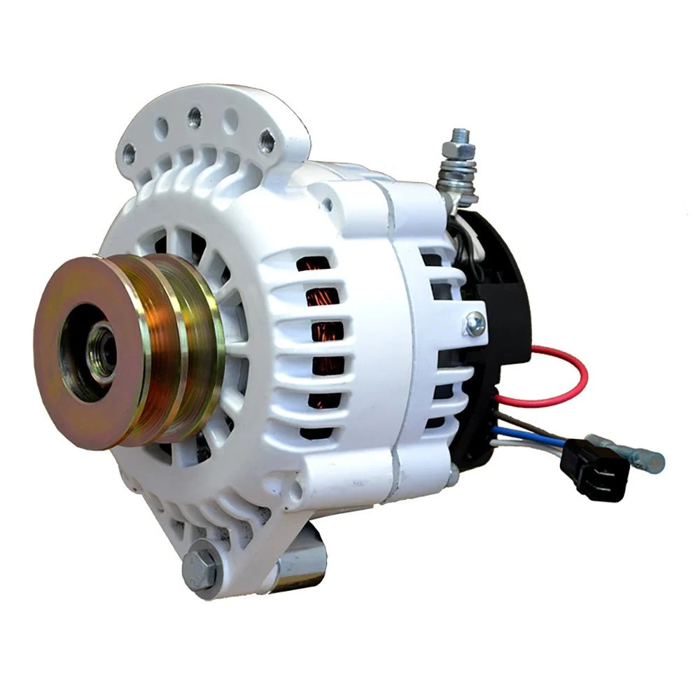 Balmar Sterndrive Alternator 120 AMP 12V 1-2" Single Foot Spindle Mount Dual Vee Pulley w/Isolated Ground – Marine Boat Replacement Part
