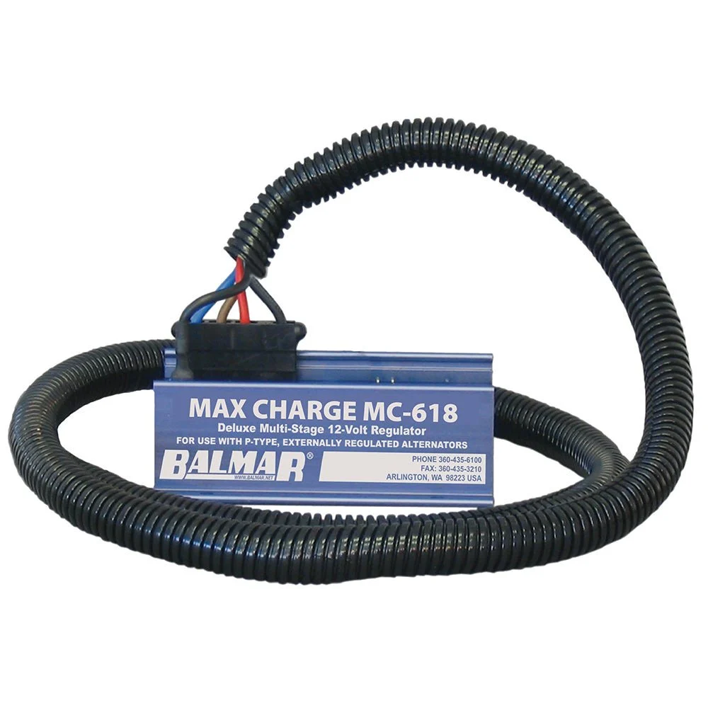 Balmar Max Charge MC-618 Multi-Stage Regulator w/ 54" Harness - 12V – Marine Boat Replacement Part