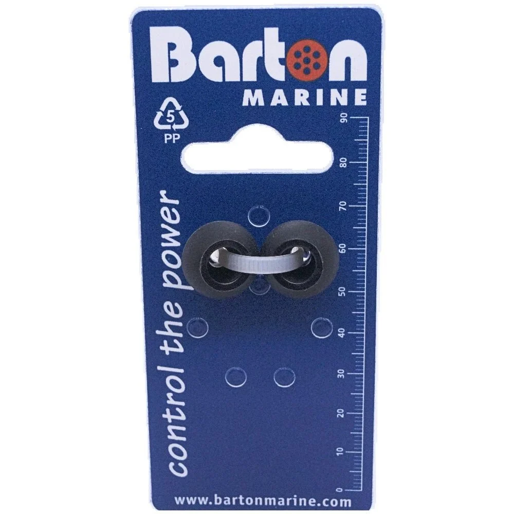 Barton Marine Barton 4mm Rope Stoppers - Black - Pair