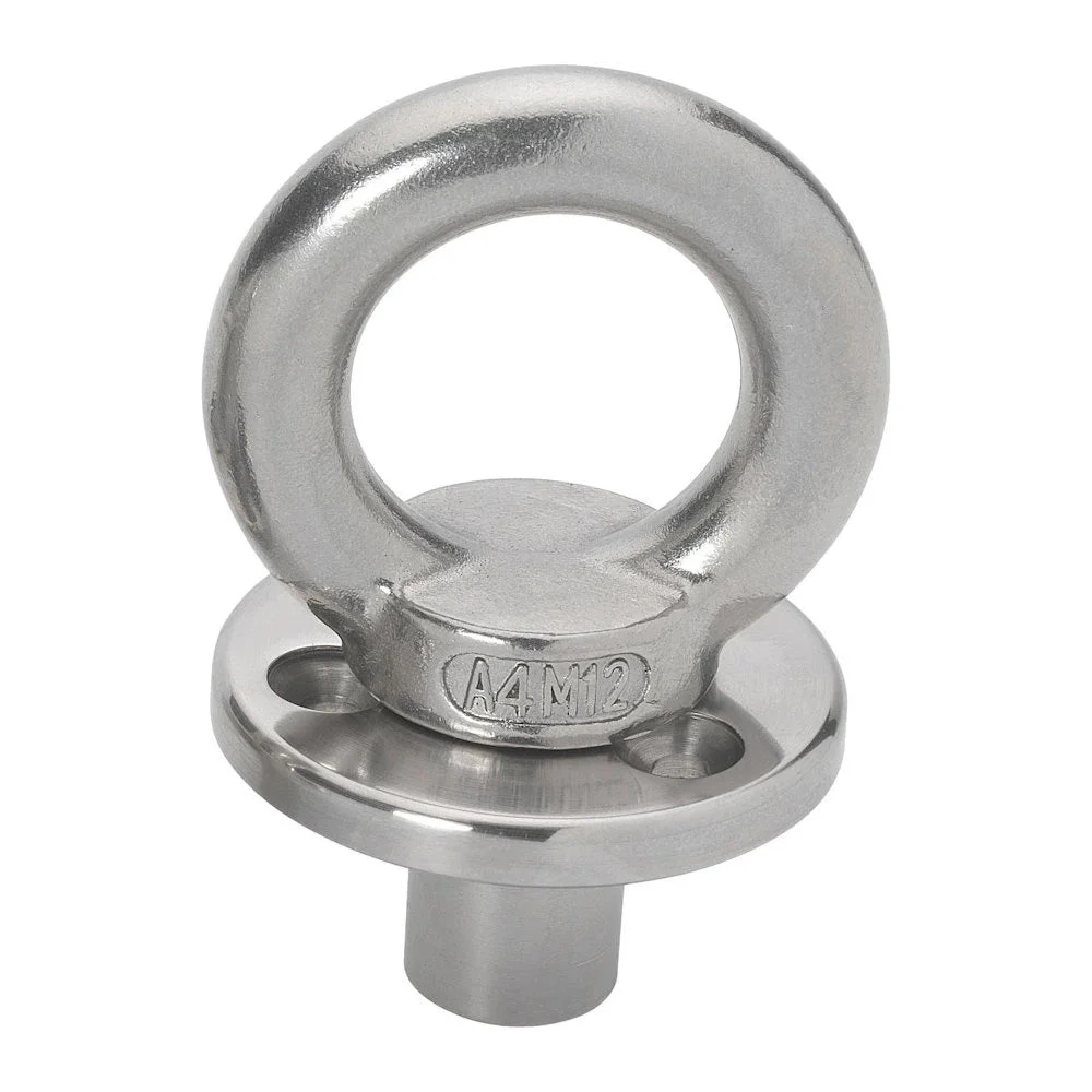 Barton Marine Barton Deck Plate w/Fixing & Eye w/Blanking Plug - M12 Eye