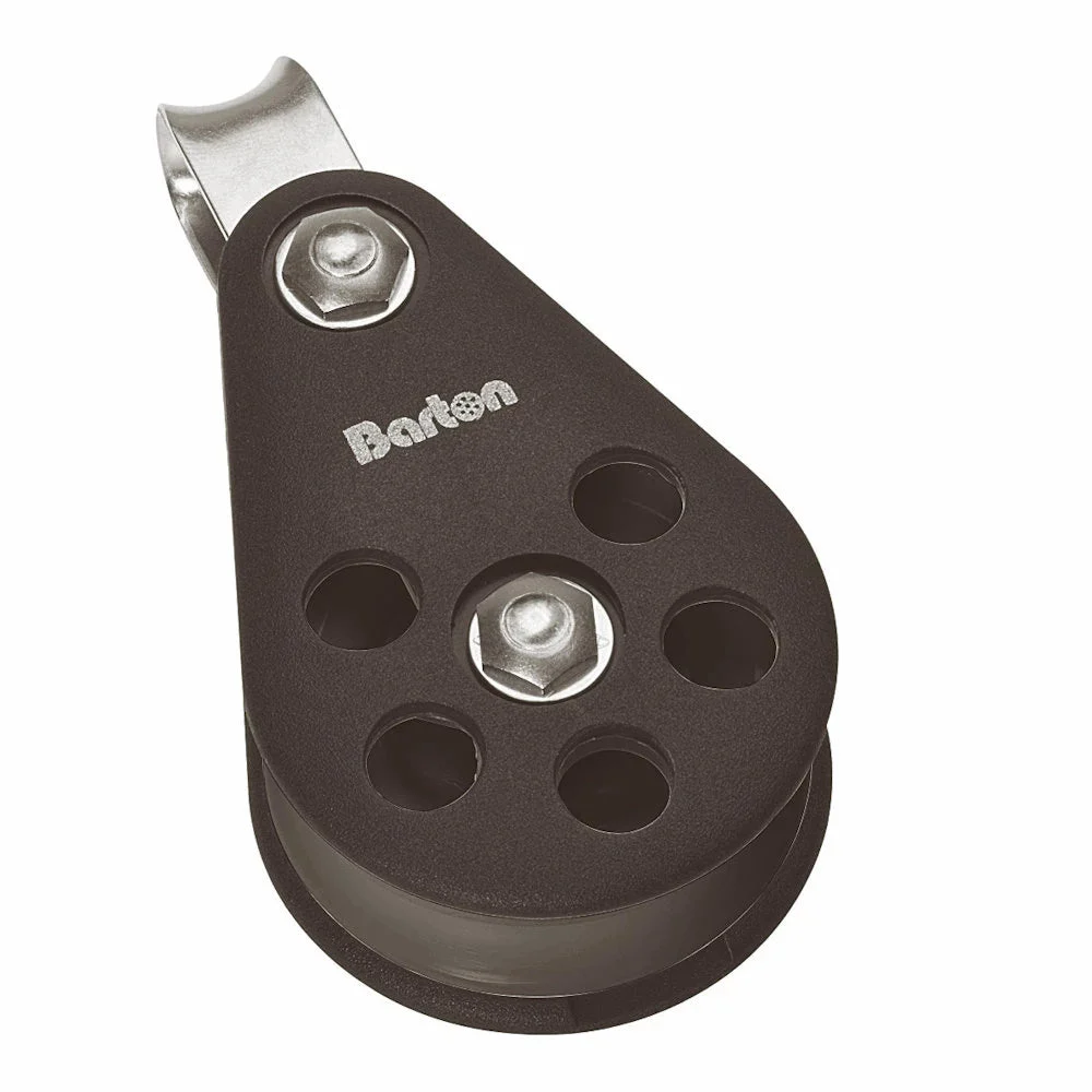 Barton Marine Barton Size 6 64mm Plain Bearing Pulley Single Block Fixed Eye