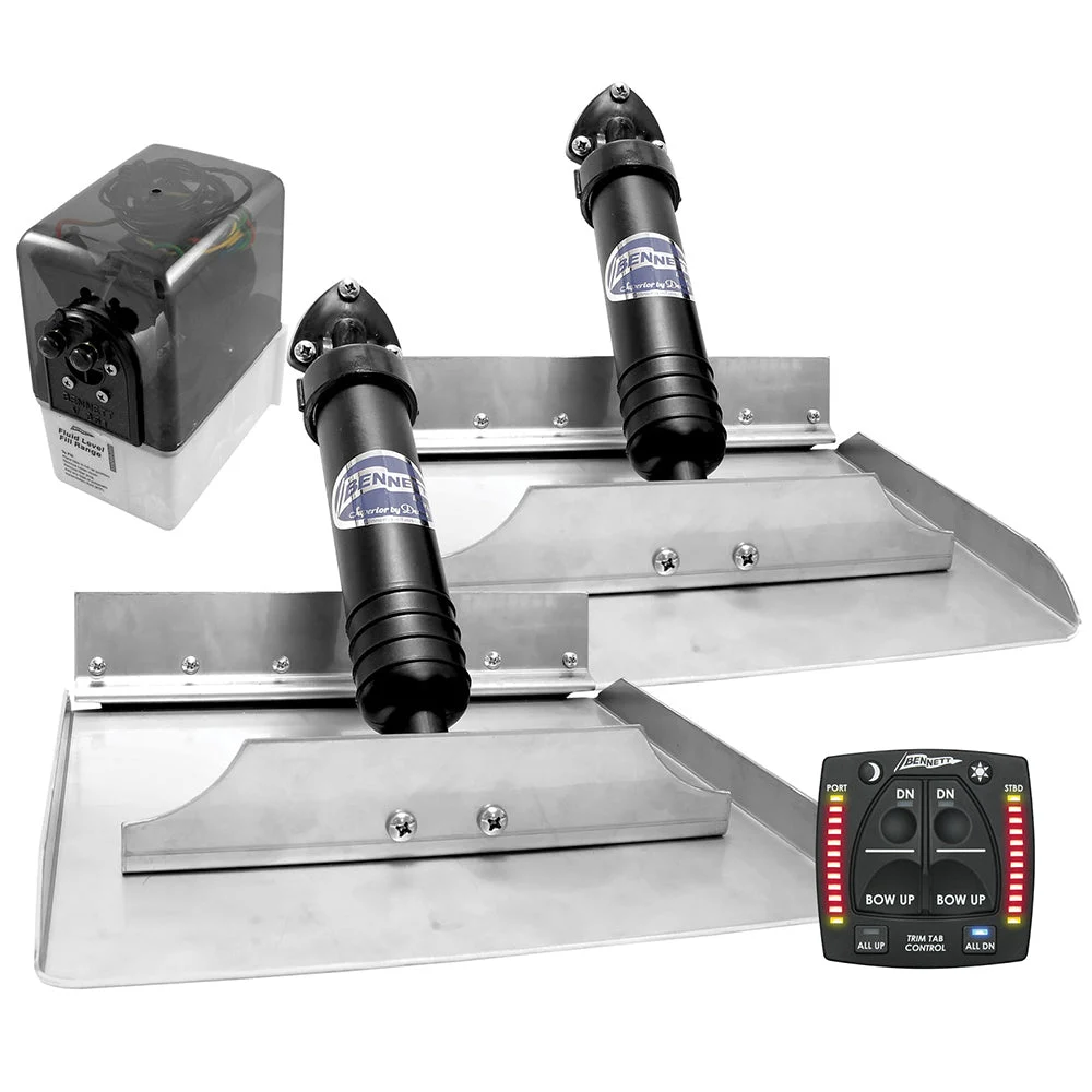 Bennett Marine 12x12 Hydraulic Trim Tab System w/One Box Indication