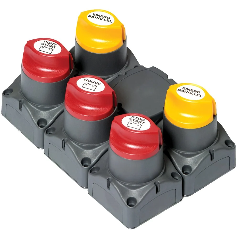 BEP Marine Outboard BEP Battery Distribution Cluster f/Twin Outboard Engines w/Three Battery Banks w/Motorized VSR