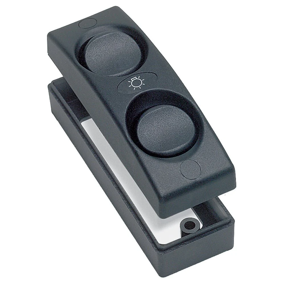 BEP Marine BEP Contour 1100 Series Double Interior Switch - On/Off - Black