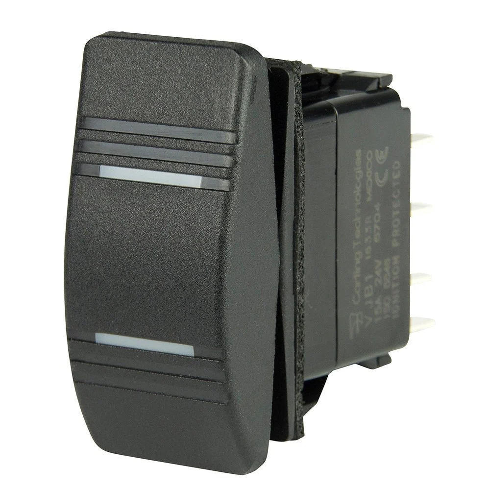 BEP Marine BEP DPDT Contura Switch - 2-Amber LEDs - ON/OFF/ON