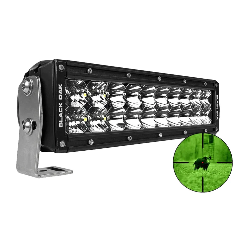 Black Oak LED Black Oak Pro Series 3.0 10" 850nm Infrared Double Row LED Light Bar - Combo Optics - Black Hou – Marine Boat Replacement Part