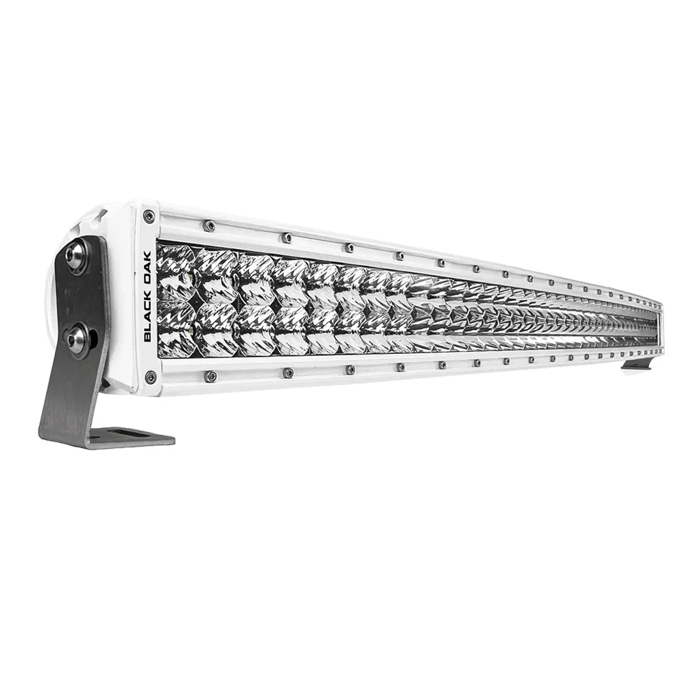 Black Oak LED Black Oak Pro Series 3.0 Curved Double Row 40" LED Light Bar - Combo Optics - White Housing – Marine Boat Replacement Part