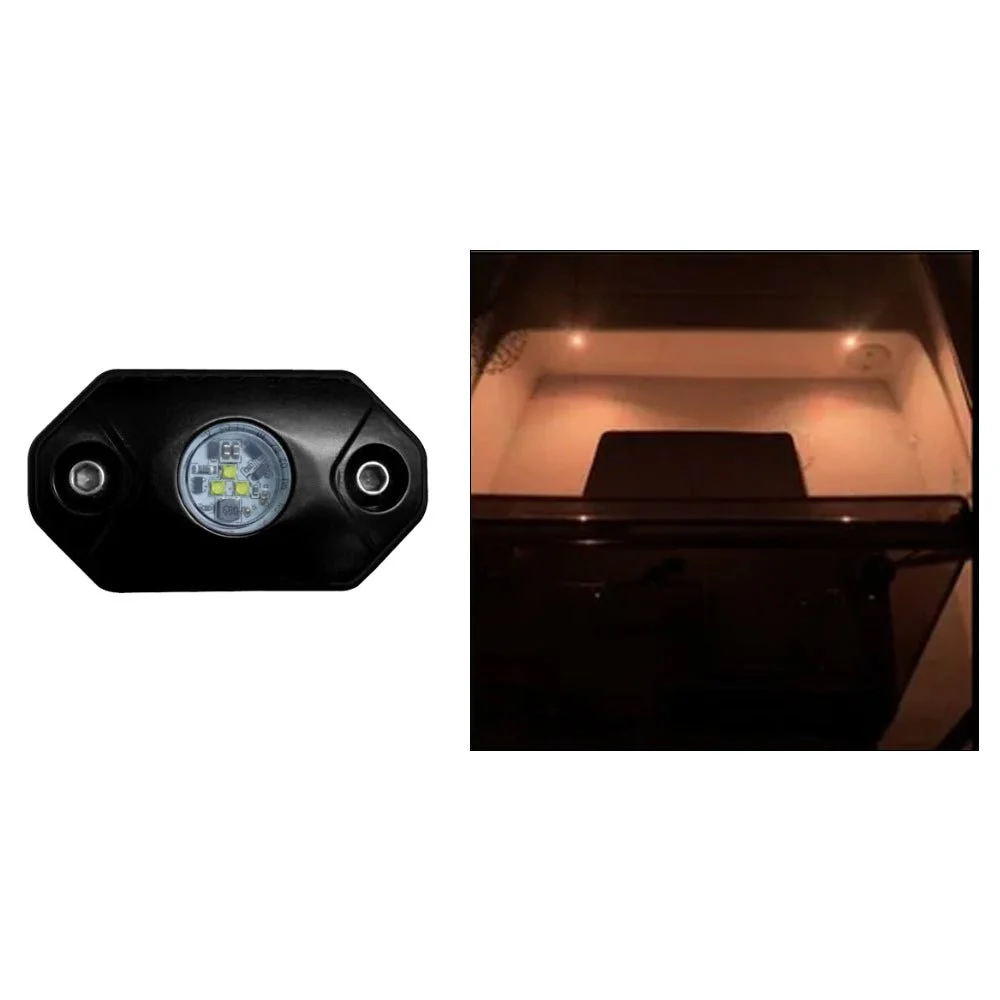 Black Oak LED Black Oak Rock Accent Light - Amber - Black Housing – Marine Boat Replacement Part