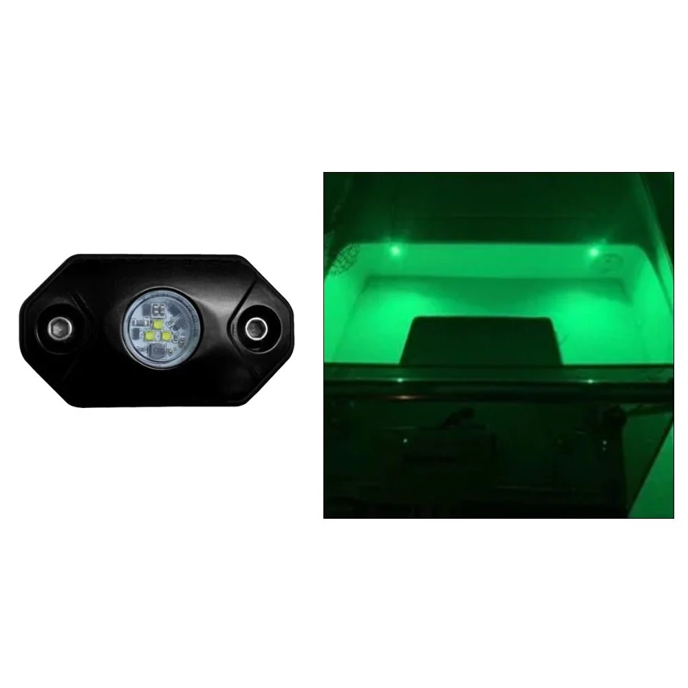 Black Oak LED Black Oak Rock Accent Light - Green - Black Housing – Marine Boat Replacement Part