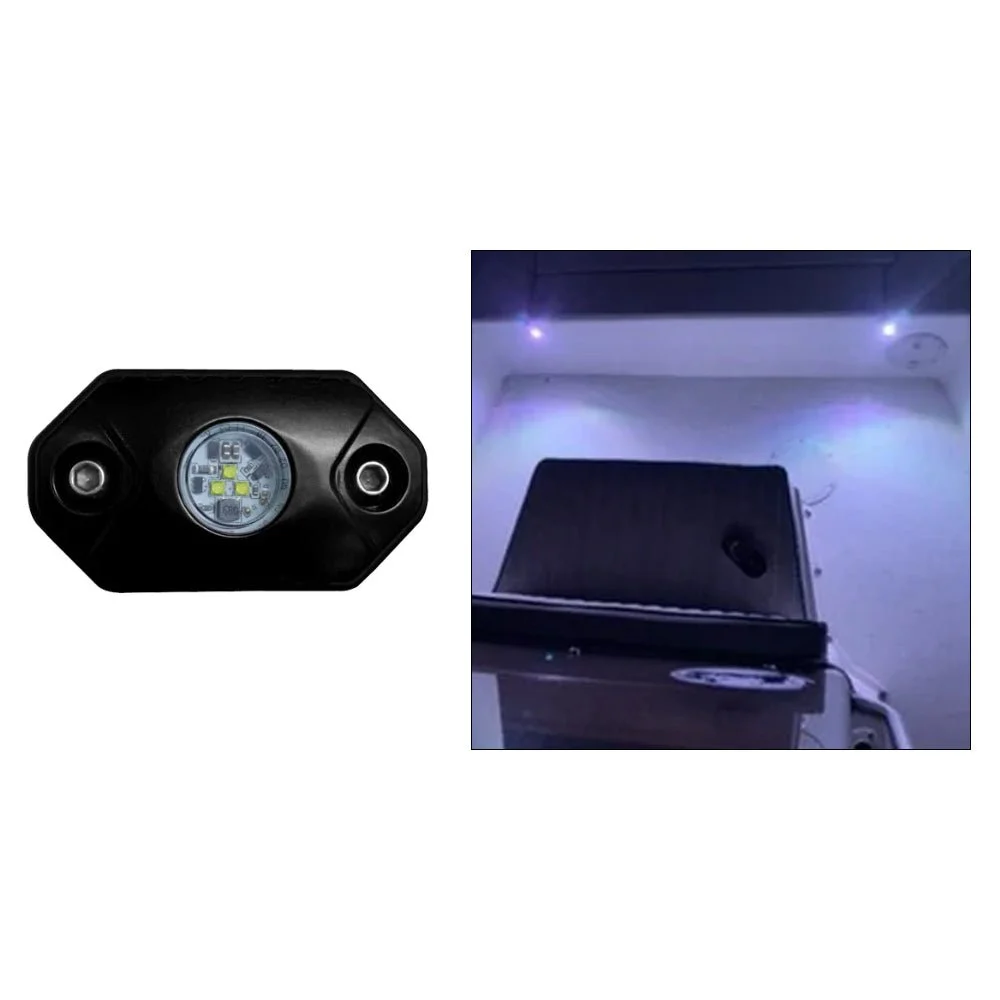 Black Oak LED Black Oak Rock Accent Light - White - Black Housing – Marine Boat Replacement Part