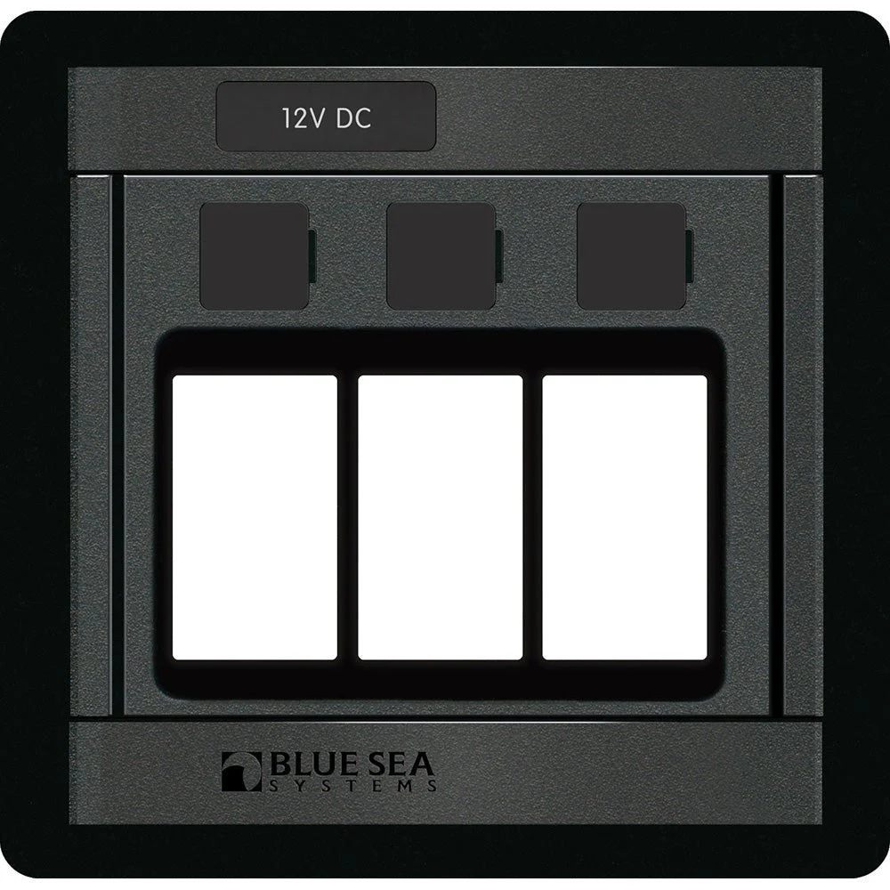 Blue Sea Systems 1520 Remote Control Switch - 360 Panel - 3 Blank – Marine Boat Replacement Part